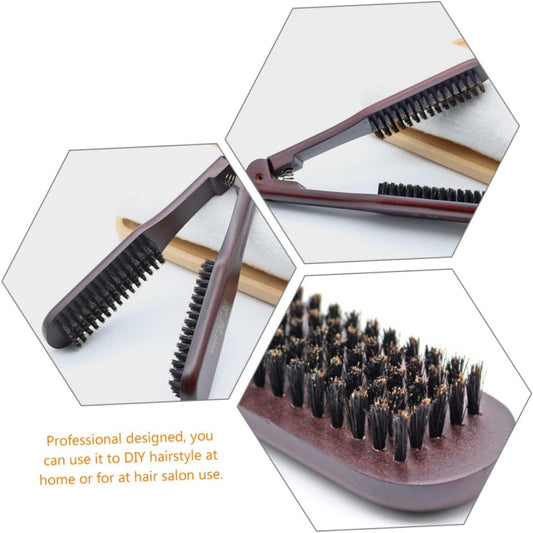 Anti-Static Bristle Hair Straightening Comb Clamp Hair Straightener Brush Styling Tool for Salon and Home Use